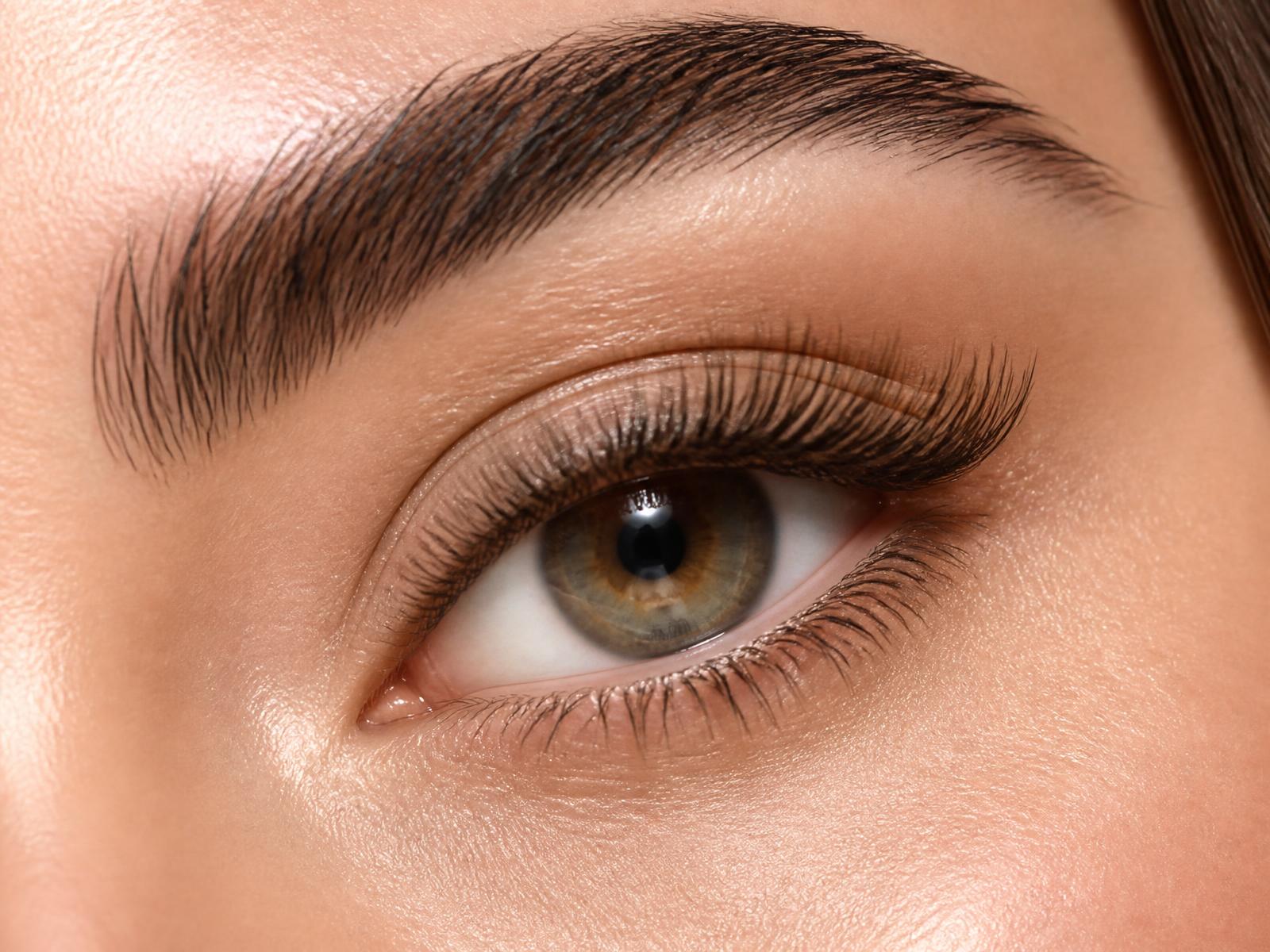 Close-up of eyelashes